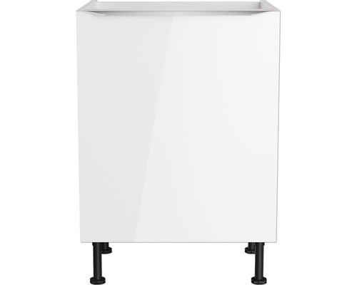Optifit spoelbakkast Arvid986 BxDxH 60x58,4x87 cm wit glanzend gedemonteerd scharnier omkeerbaar (links of rechts te monteren)