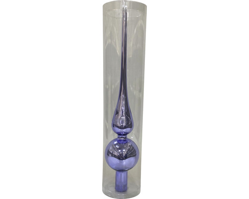 Glazen boomtopper Lafiora paars glanzend
