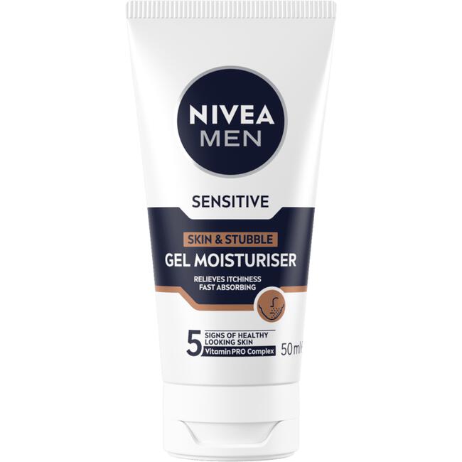 NIVEA Men Sensitive Huid & Stoppelbaard Gezichtsgel 50ml.