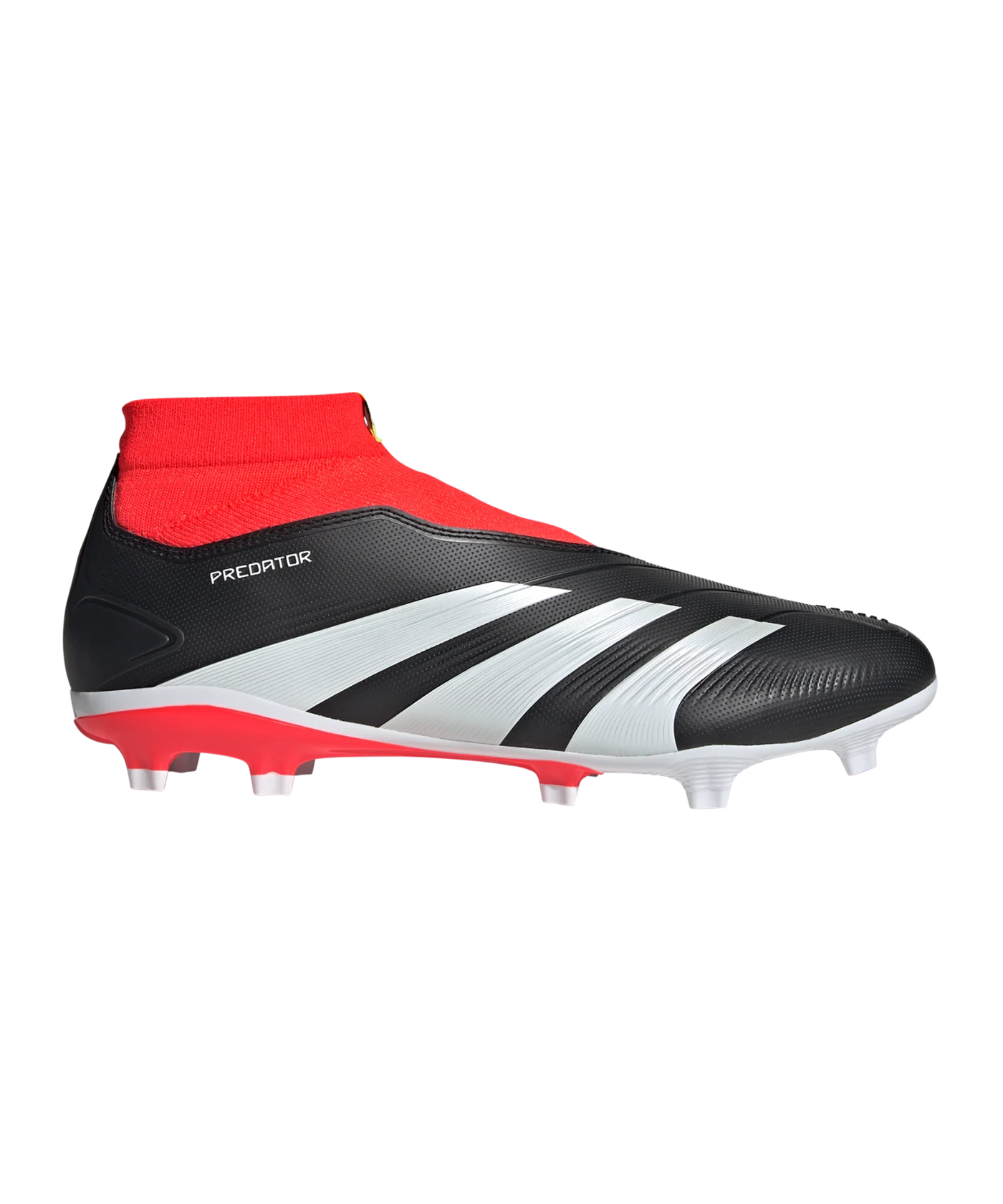 adidas Predator League LL FG Solar Energy Schwarz Weiss Rot