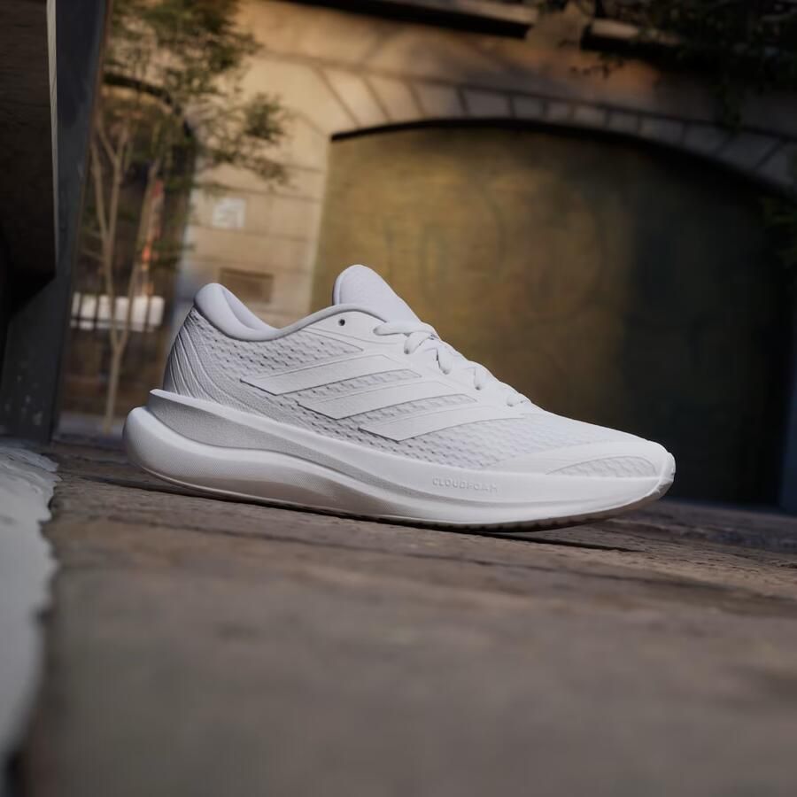 Adidas Runfalcon Sneakers Dames Wit 2 3 Mesh Synthetisch
