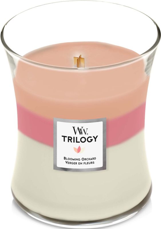 WoodWick - Medium Trilogy Hourglass - Blooming Orchard - Geurkaars