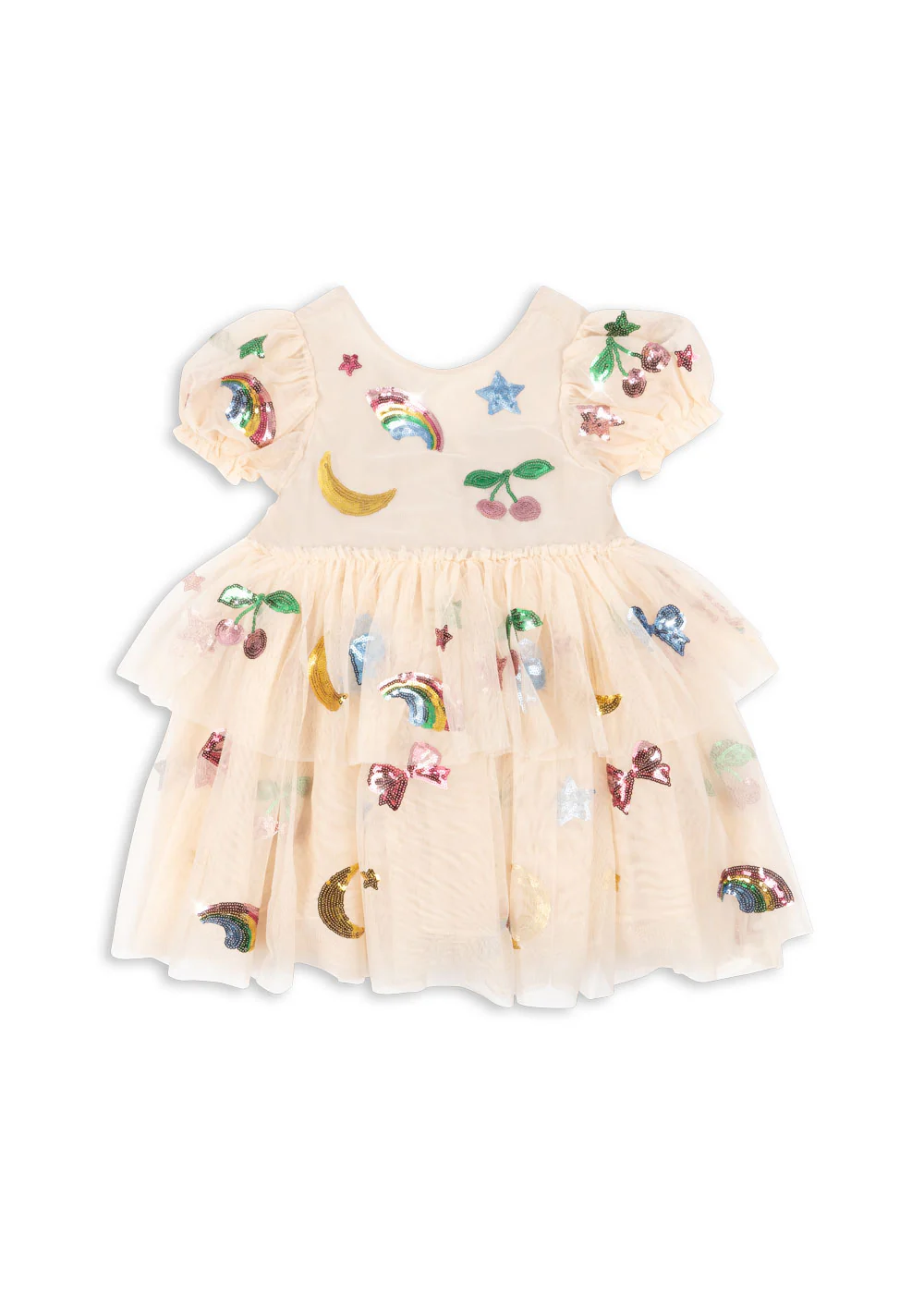 Yvonne kjole - rainbow twinkle - 2Y