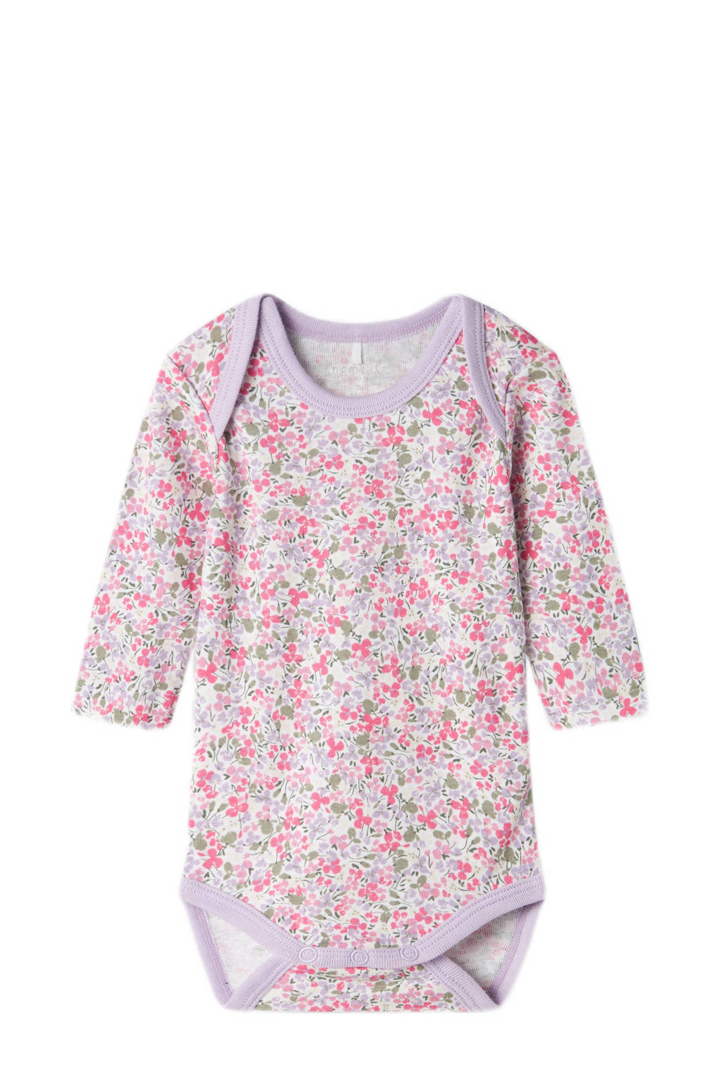 NAME IT romper NBFBODY - set van 3 paars/roze/groen
