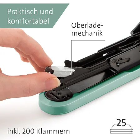 Novus B 2 COLOR ID 2.0 020-1952 Heftgerät Mint Heftleistung: 25 Bl. (80 g/m²)