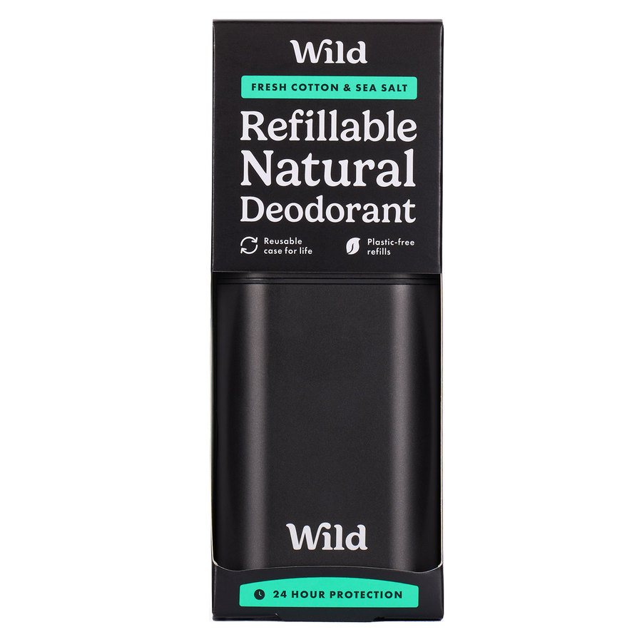 Wild Black Case And Fresh Cotton & Sea Salt Deodorant Starter Pack