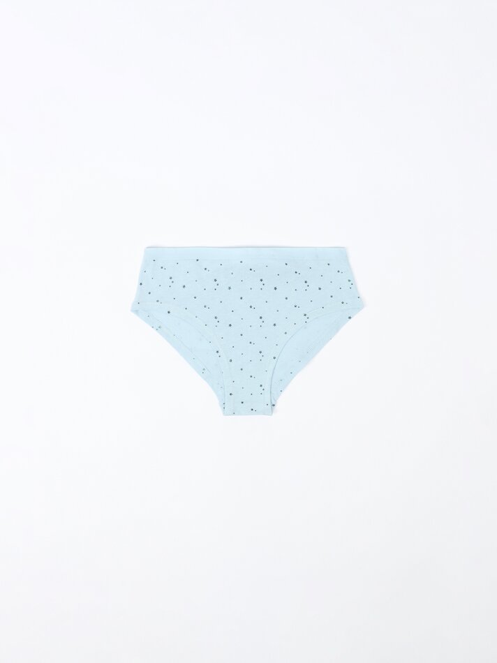 Pacote com 7 calcinhas hipster estampadas - Cores variadas