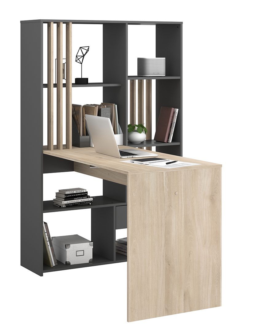 Shadow Secretary Dark Oak and Grey
