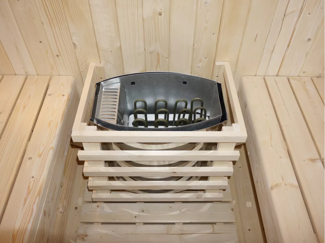 Sauna d'extérieur 6 places - L185 x P220 x H190 cm - ISOKYRO