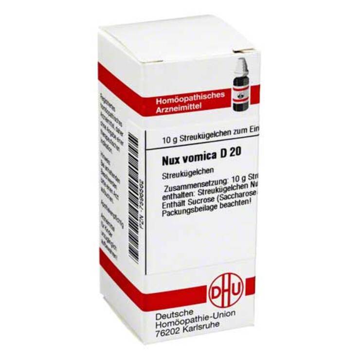 DHU Nux vomica D 20 Globuli, 10 g