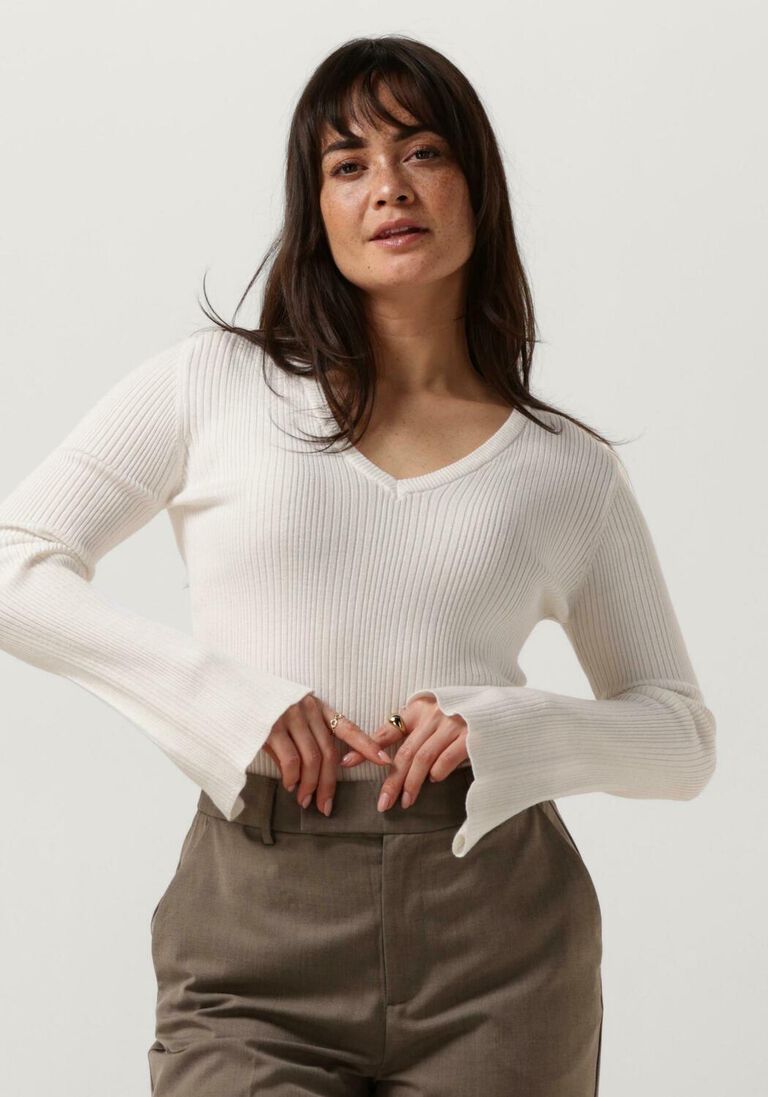 MSCH COPENHAGEN ecru msch copenhagen trui mschvendela rachelle v pullover