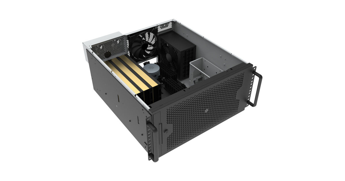 SilverStoneRM53-502 rack behuizing  (Zwart)
