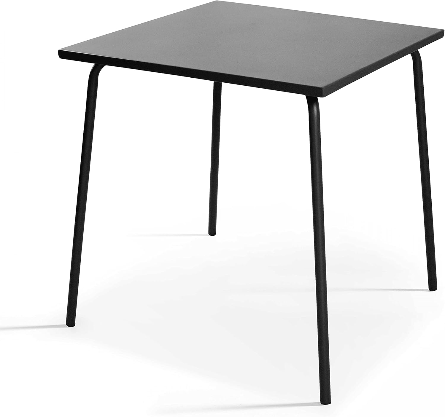 Oviala Gartenmöbel-Set, quadratisch und 2 Sessel, Stahl, grau – Palavas
