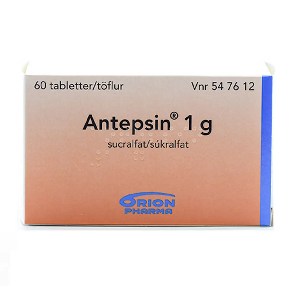 Antepsin 1 g - 60 tabletter