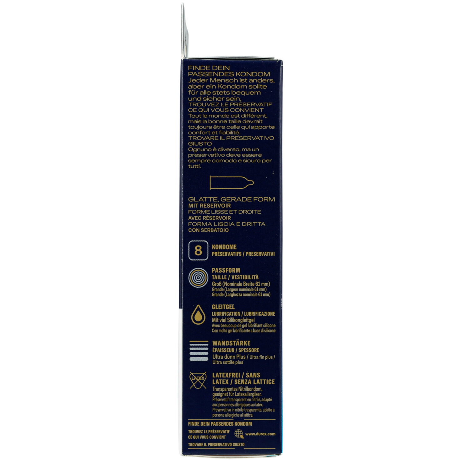Durex Intensity XXL Kondome 8 Stück