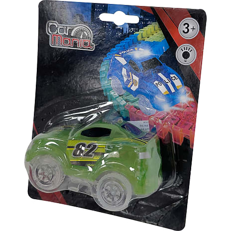 Car Mania selvlysende legetøjsbil - flere varianter - assorteret