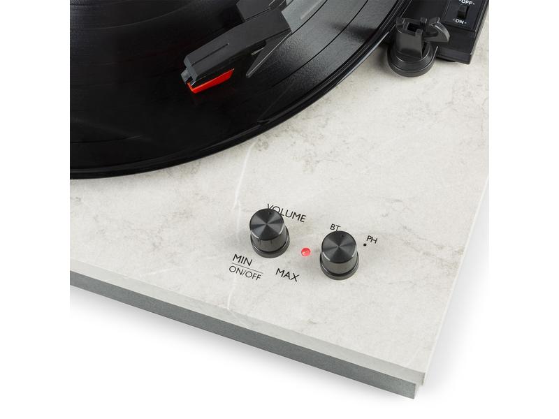 Fenton Plattenspieler RP165M Marmor Hi-Fi Plattenspieler mit Bluetooth