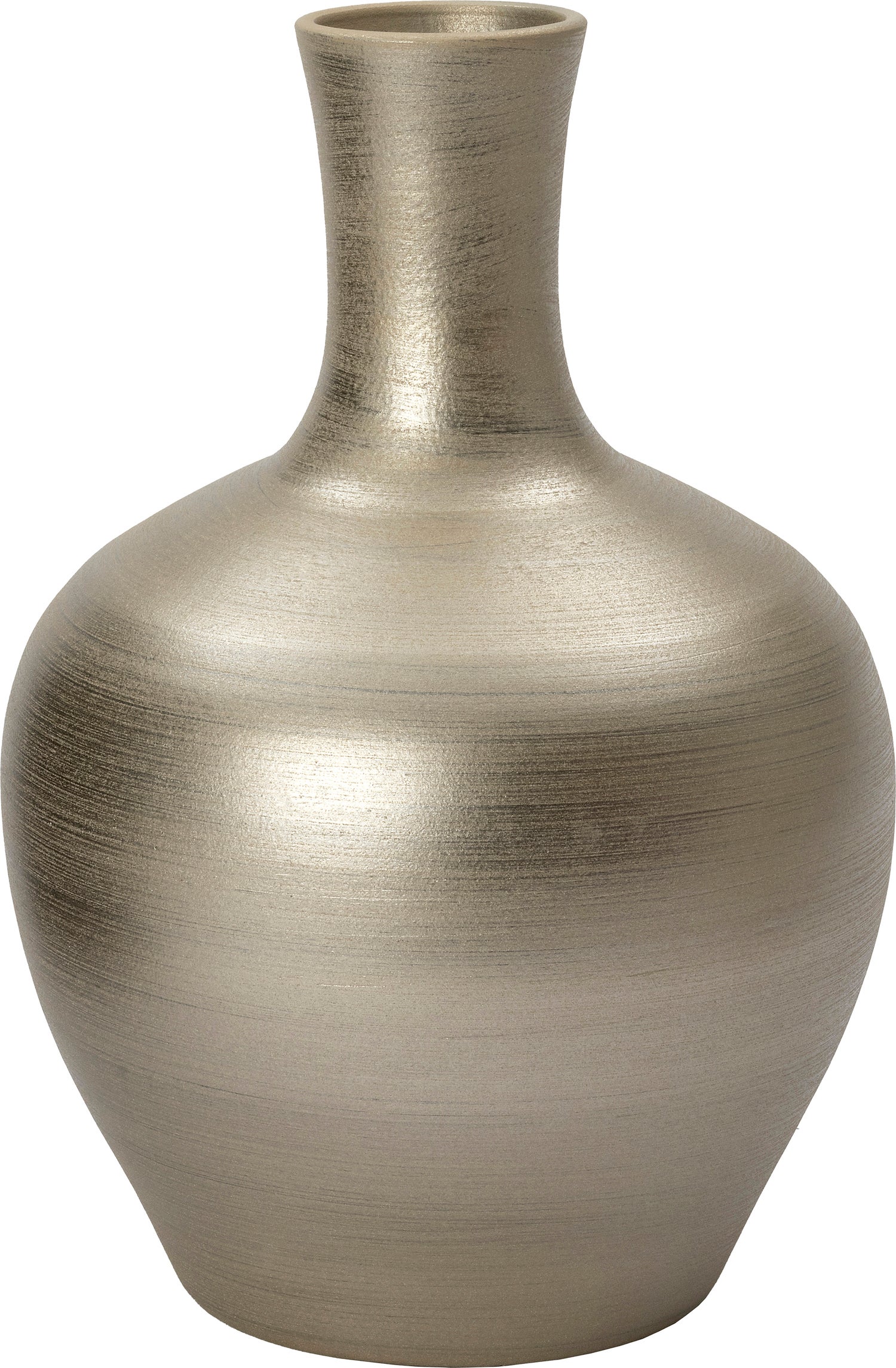 Intratuin vaas Nyo zilver D 35 H 50 cm