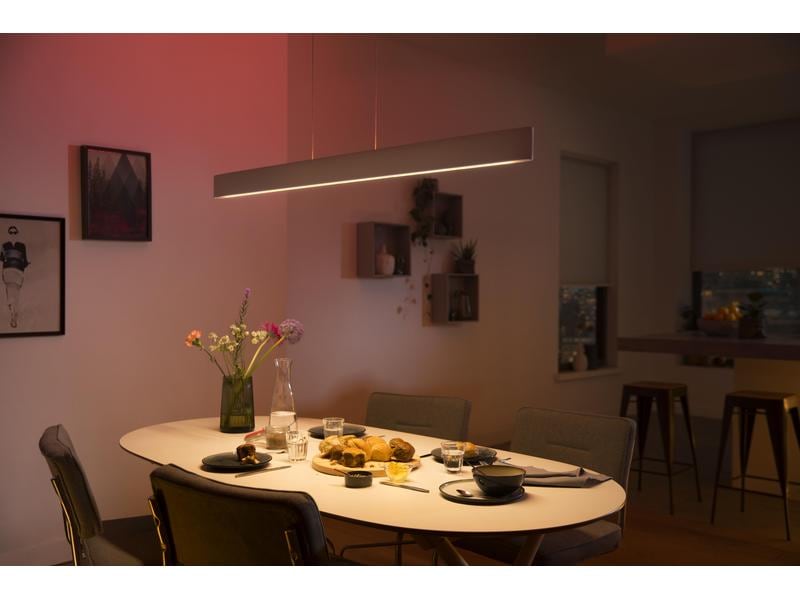 Philips Hue White & Col. Amb. Ensis Pendelleuchte weiss 475 Pendelleuchte mit integriertem LED Modul