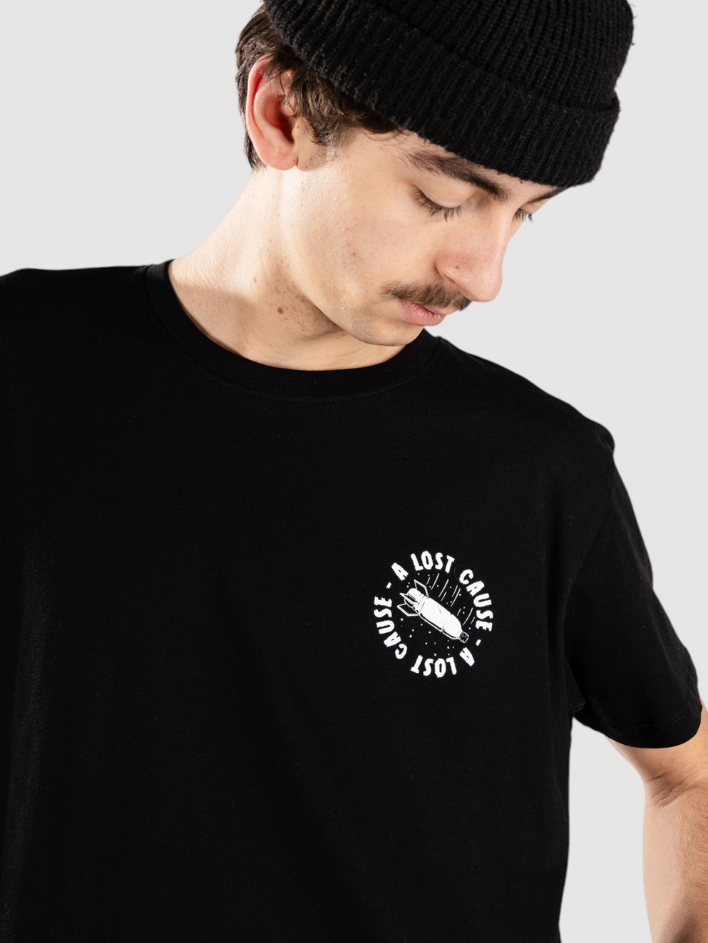 A Lost Cause Death To Plastic T-Shirt black