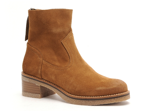 Minka boots bottine plates femme basile marron