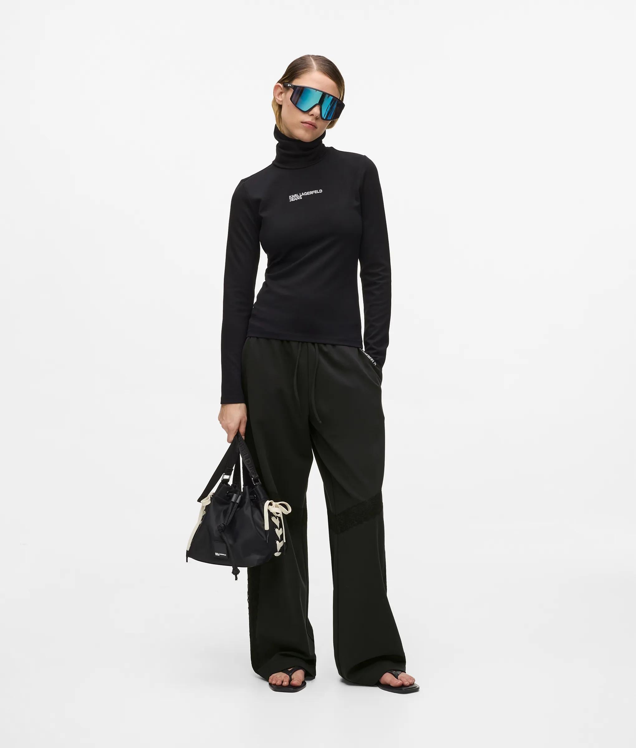 Kanten detail joggingbroek