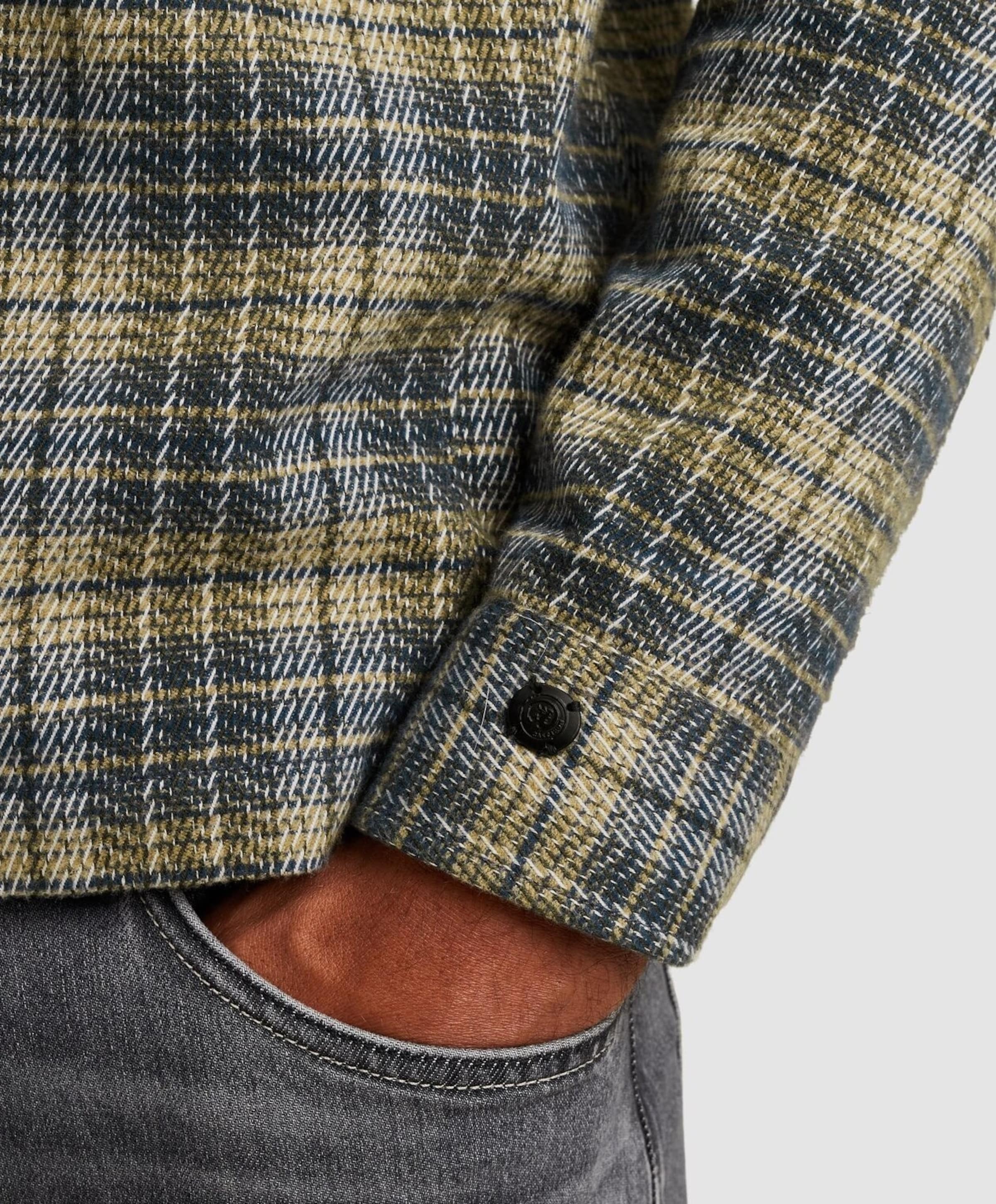 Cast Iron Heren overshirt grijs