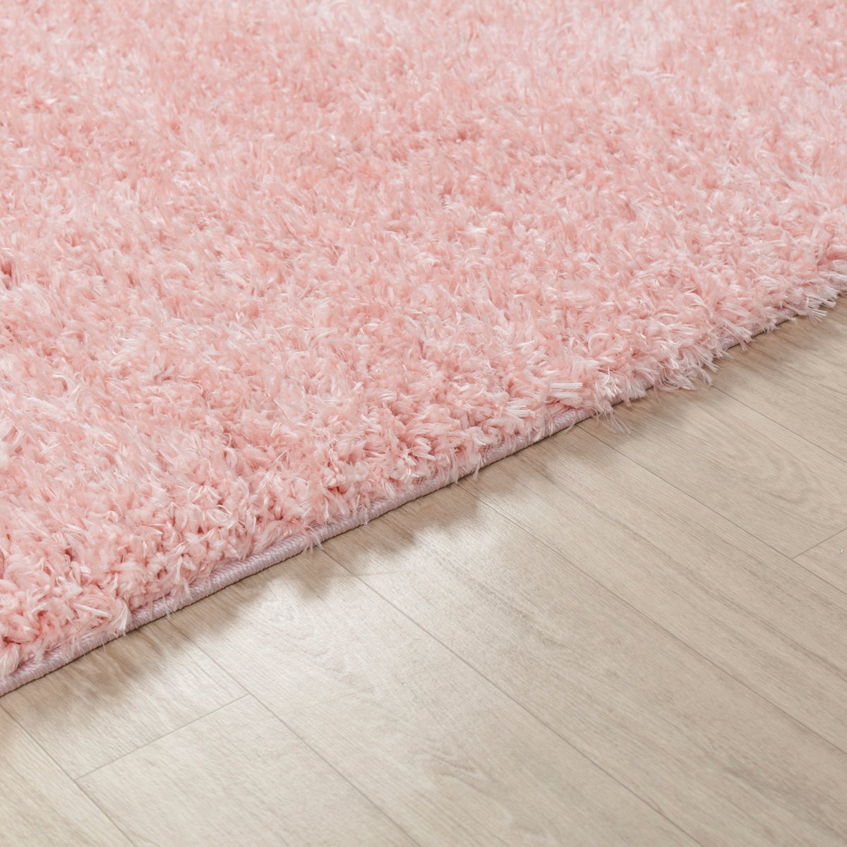 Modern hoogpolig shaggy vloerkleed, lichtroze, 120x180 cm, SOSO