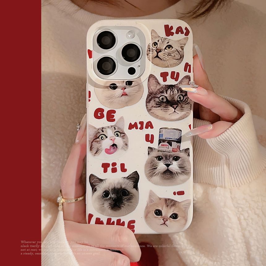 Mobby - Katten telefoonhoesje - iPhone 15 Pro Max / 15 Pro / 15 Plus / 15 / 14 Pro Max / 14 Pro / 14 Plus / 14 / 13 Pro Max / 13 Pro / 13 / 13 mini / 12 Pro Max / 12 Pro / 12 / 12 mini / 11 Pro Max / 11 Pro / 11