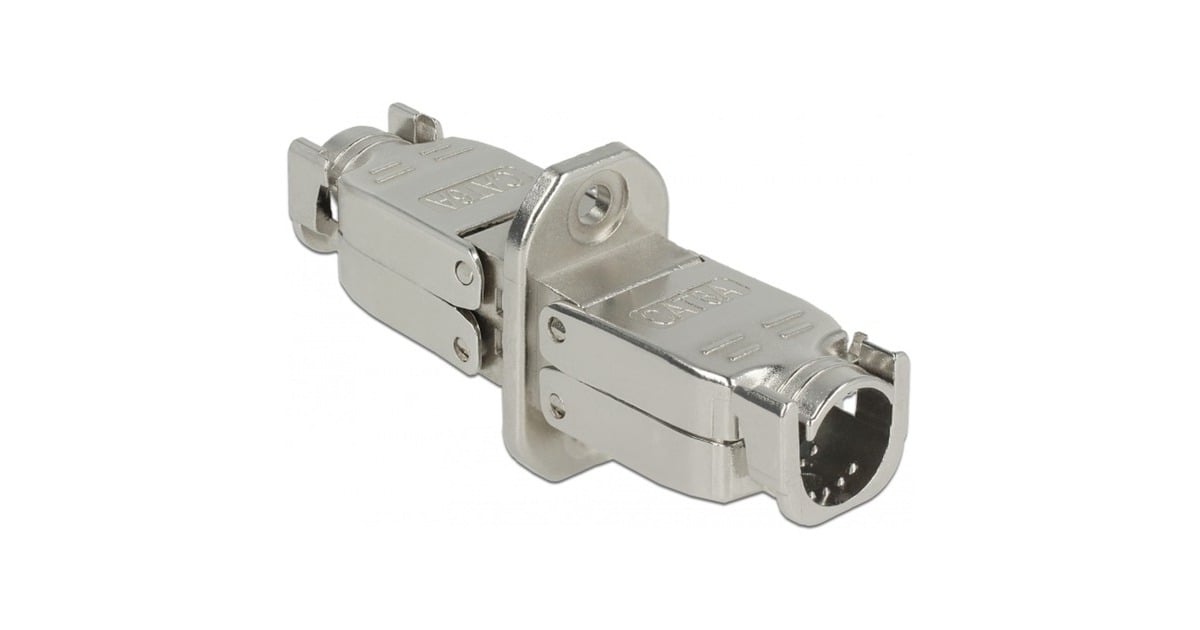 DeLOCKKoppeling voor netwerkkabel Cat.6A STP  (Zilver)