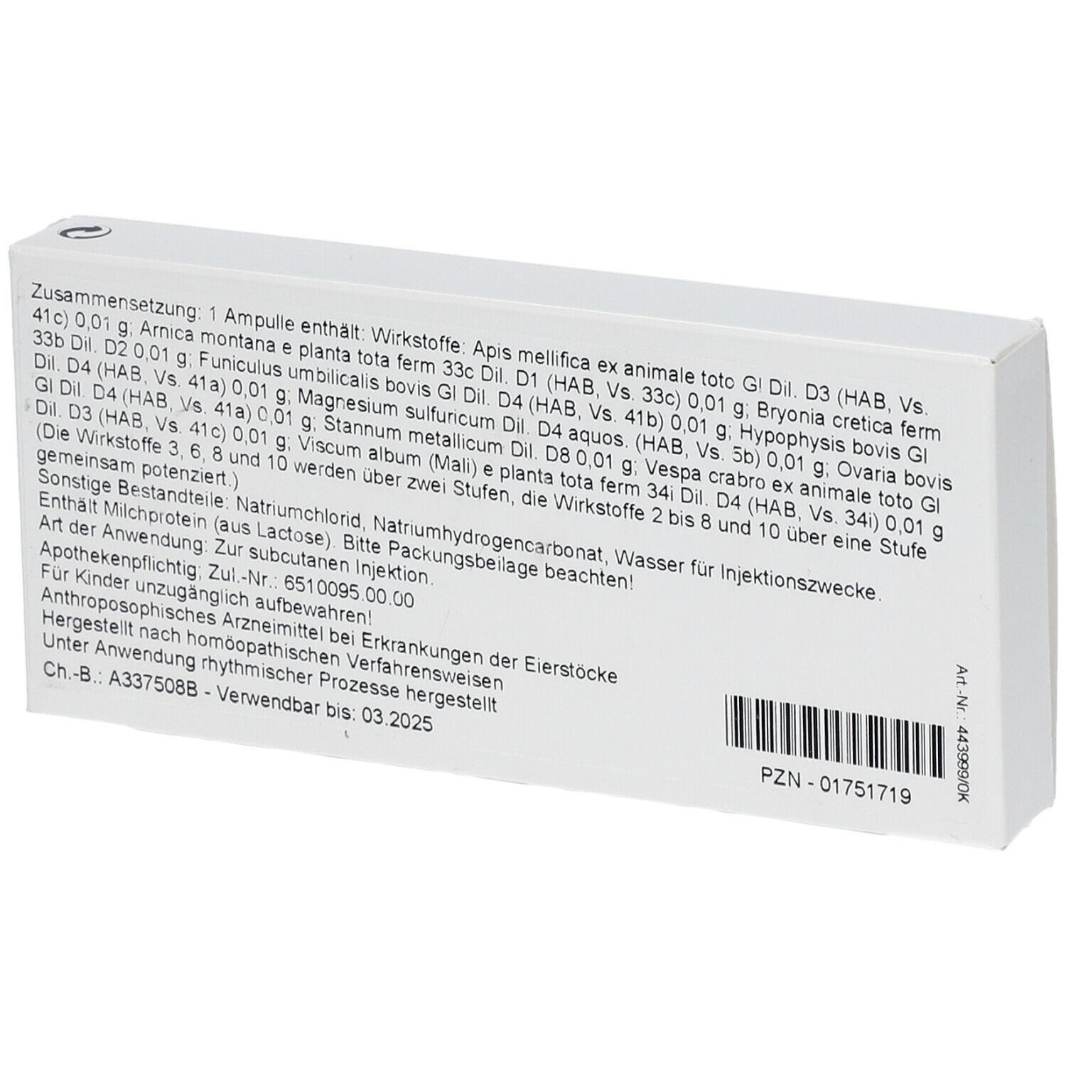 WALA® Magnesium SULFURICUM/ Ovaria Comp. Ampullen