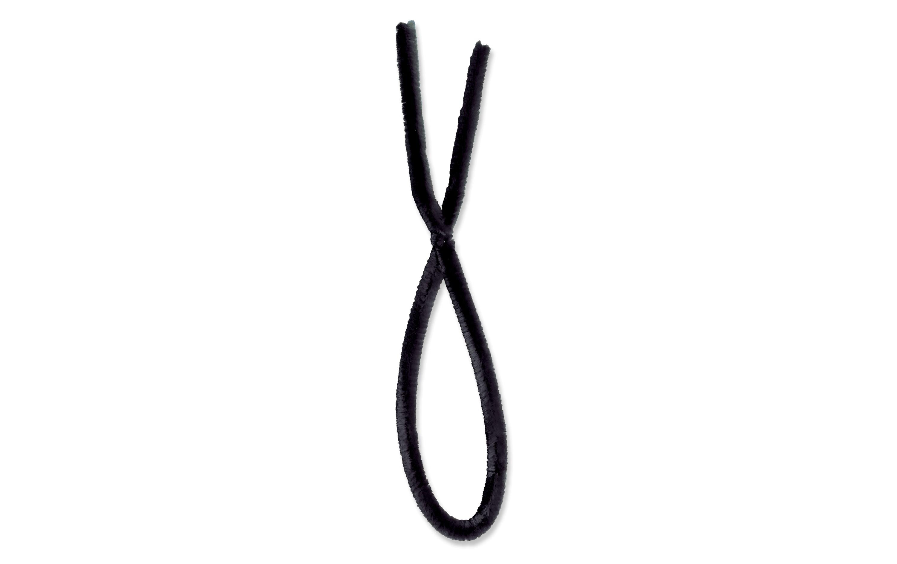 Chenilledraht 8 mm Schwarz, 10 StückPfeifenputzer