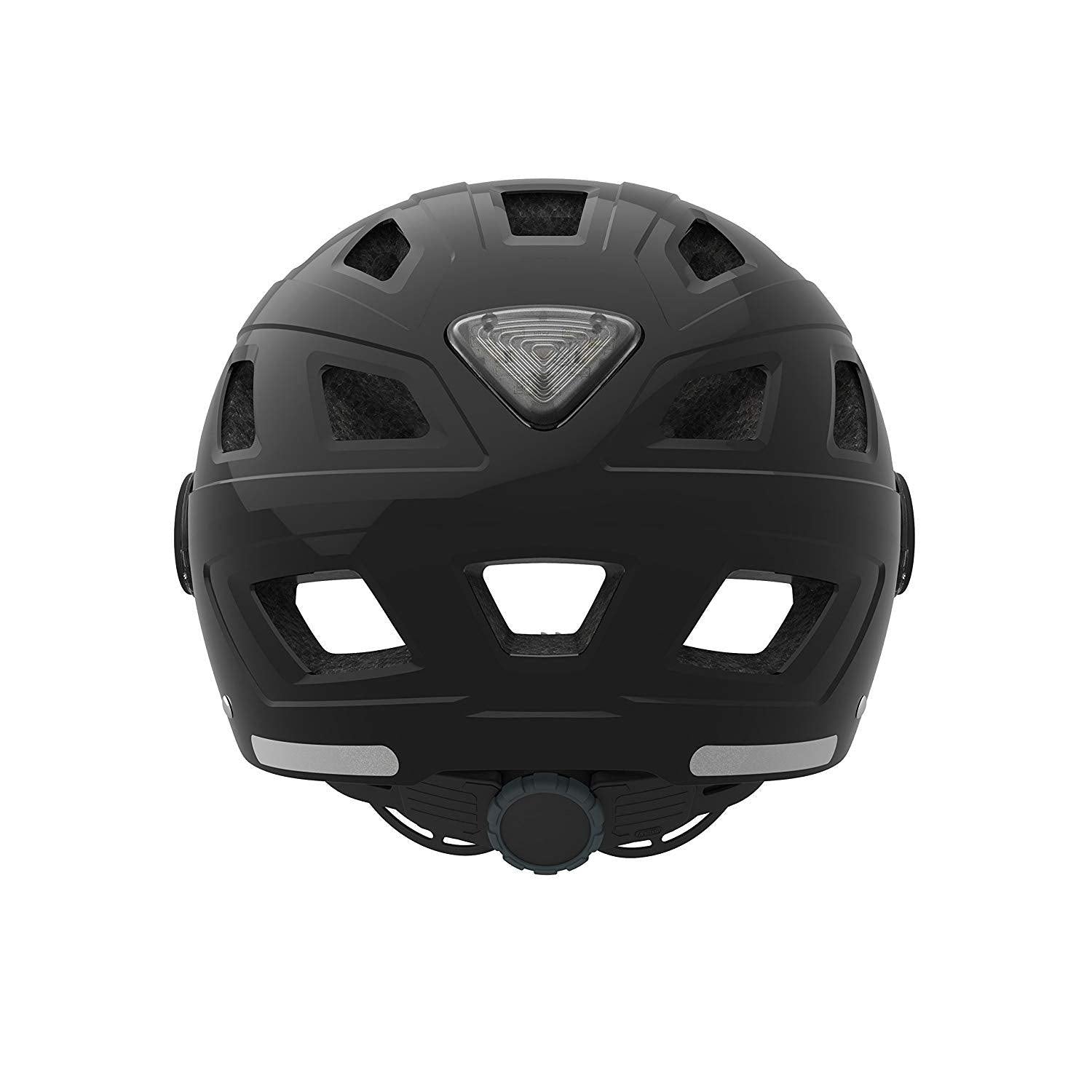 Casque de vélo ABUS Hyban + Noir avec Visière et LED Arrière