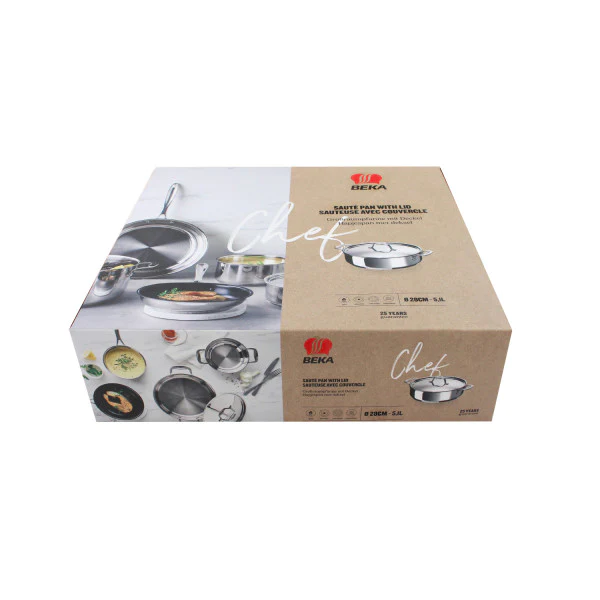 Sauteuse en inox avec anses Chef 28 cm Beka