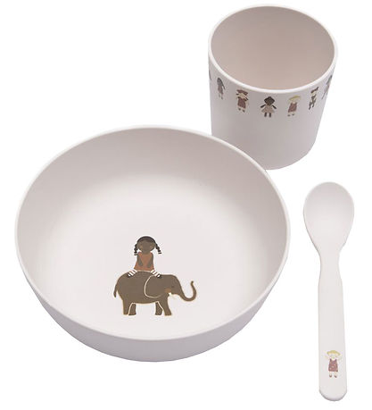 Smallstuff Geschirr-Set - Biokunststoff - 3 Teile - Puppen