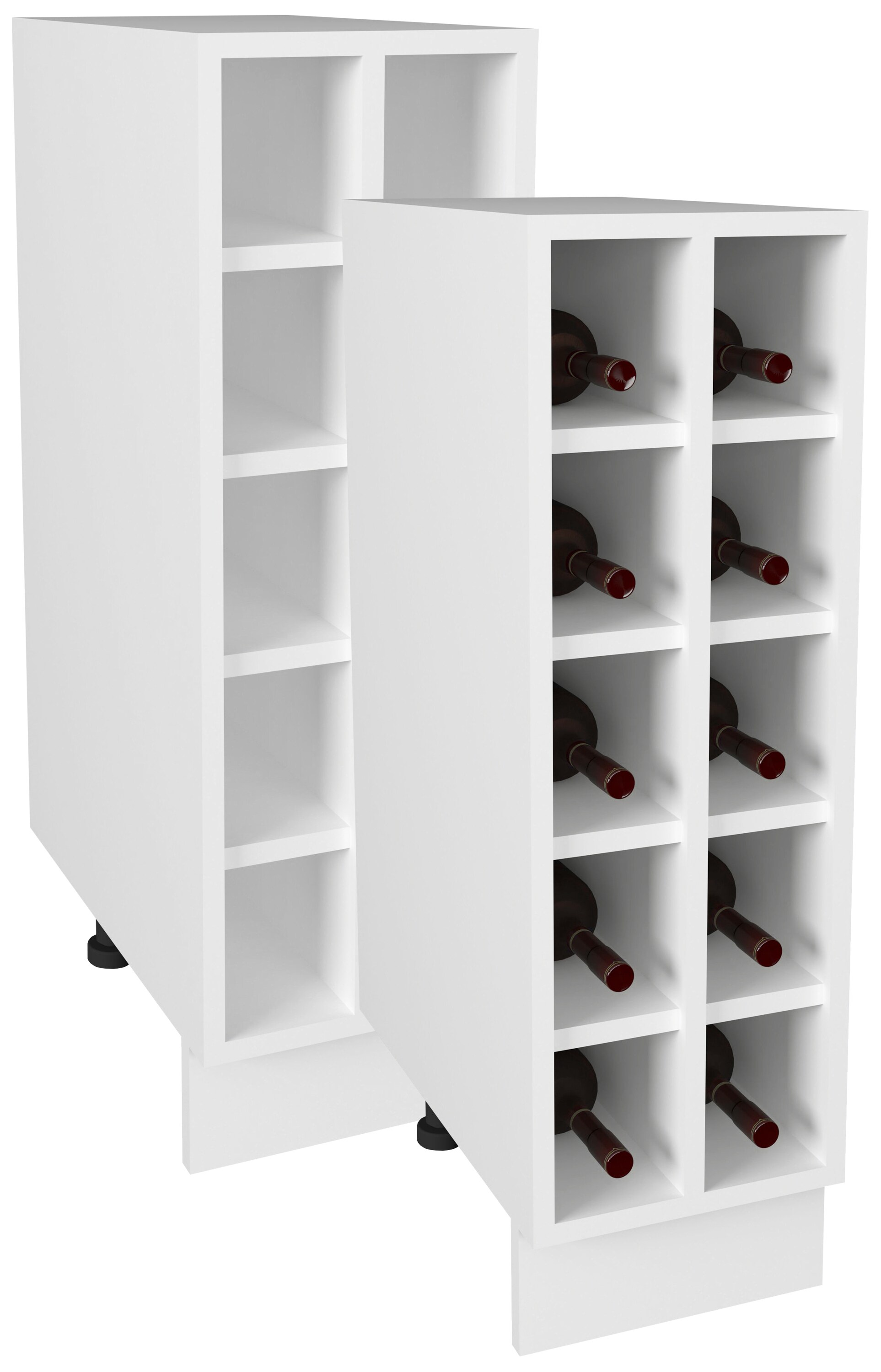VCM Weinregal Breite 25 cm Regal Küchenregal Unterschrank Küche Esilo