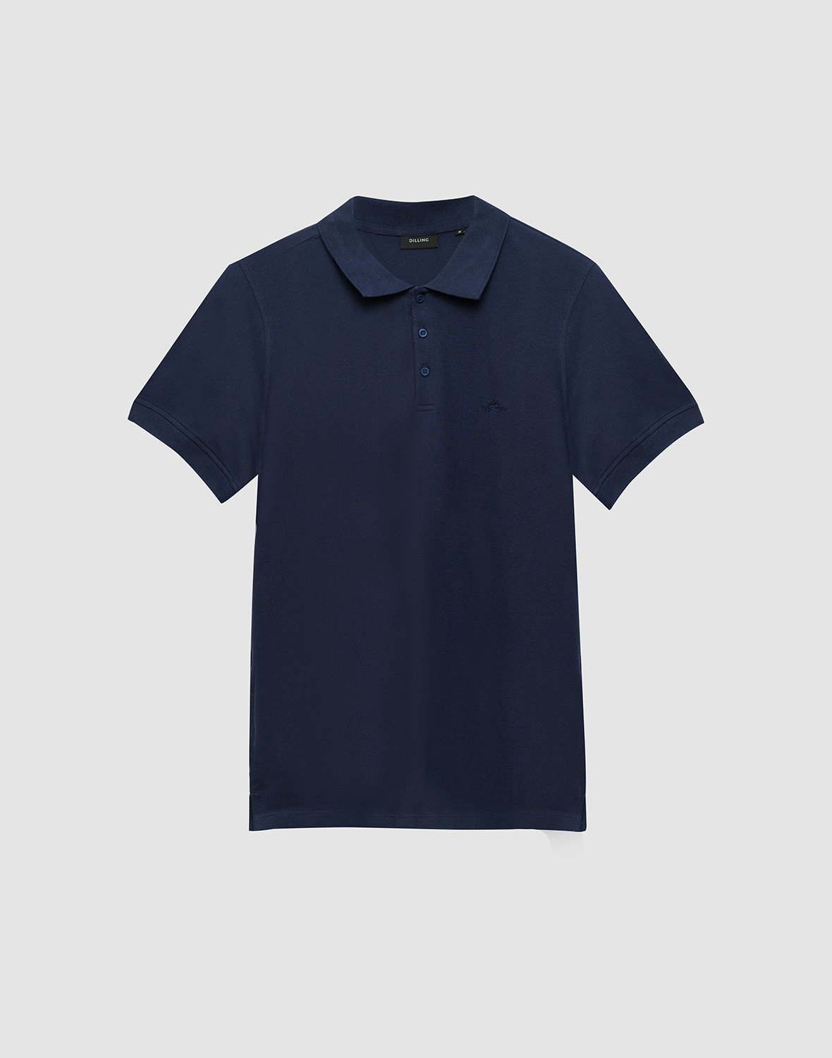 Poloshirt van katoen voor heren in Marineblauw