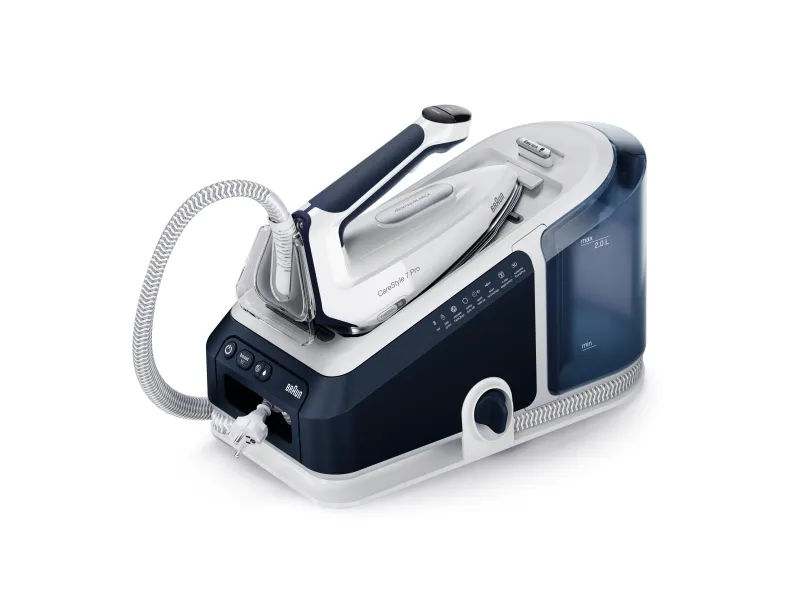 Braun CareStyle 7 Pro IS 7282 BL - Dampstrygejern med automatisk afbrydelse - såleplade: EloxalPlus FreeGlide 3D - 2700 W - blå