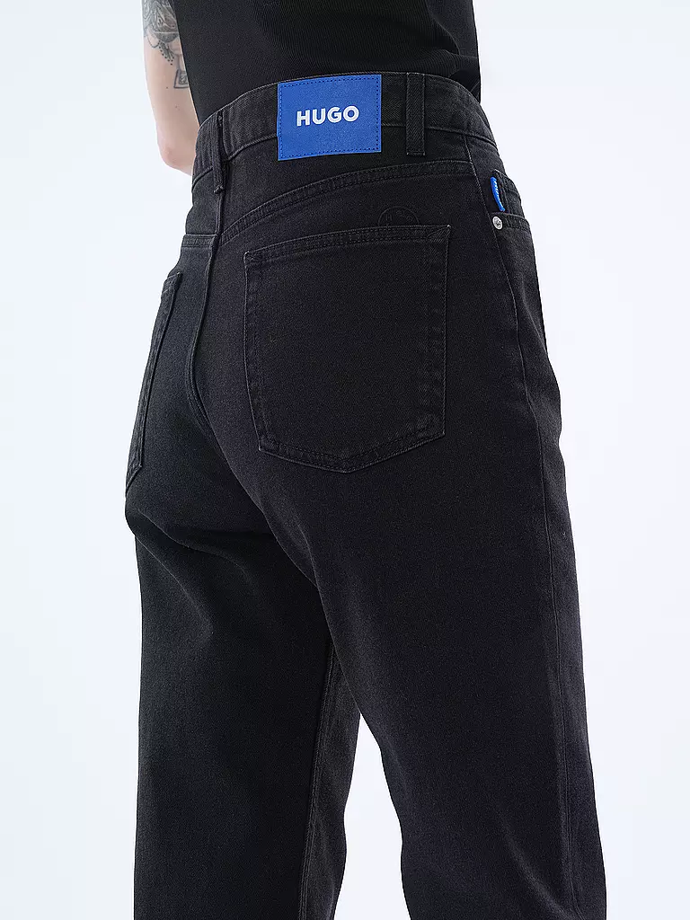 HUGO Jeans Mom Fit NOE_B schwarz
