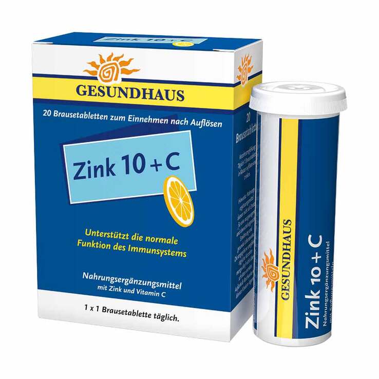 Zink 10 + C Brausetabletten, 20 St