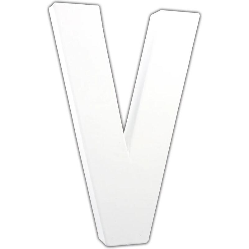 Lettre V 20,5cm - Blanc