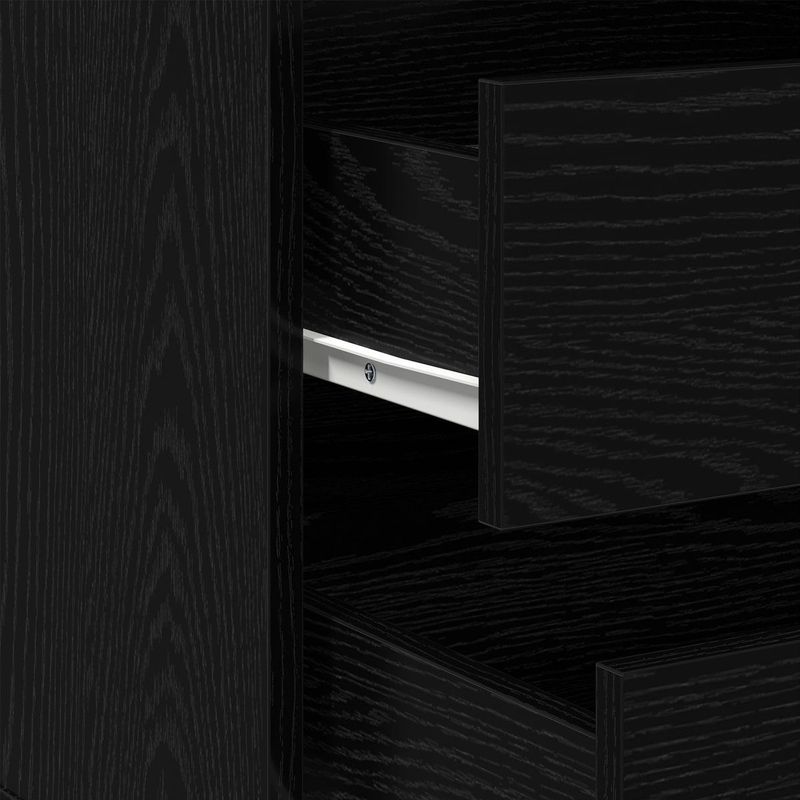 vidaXL - Hoekladekast - Zwart - Bewerkt Hout