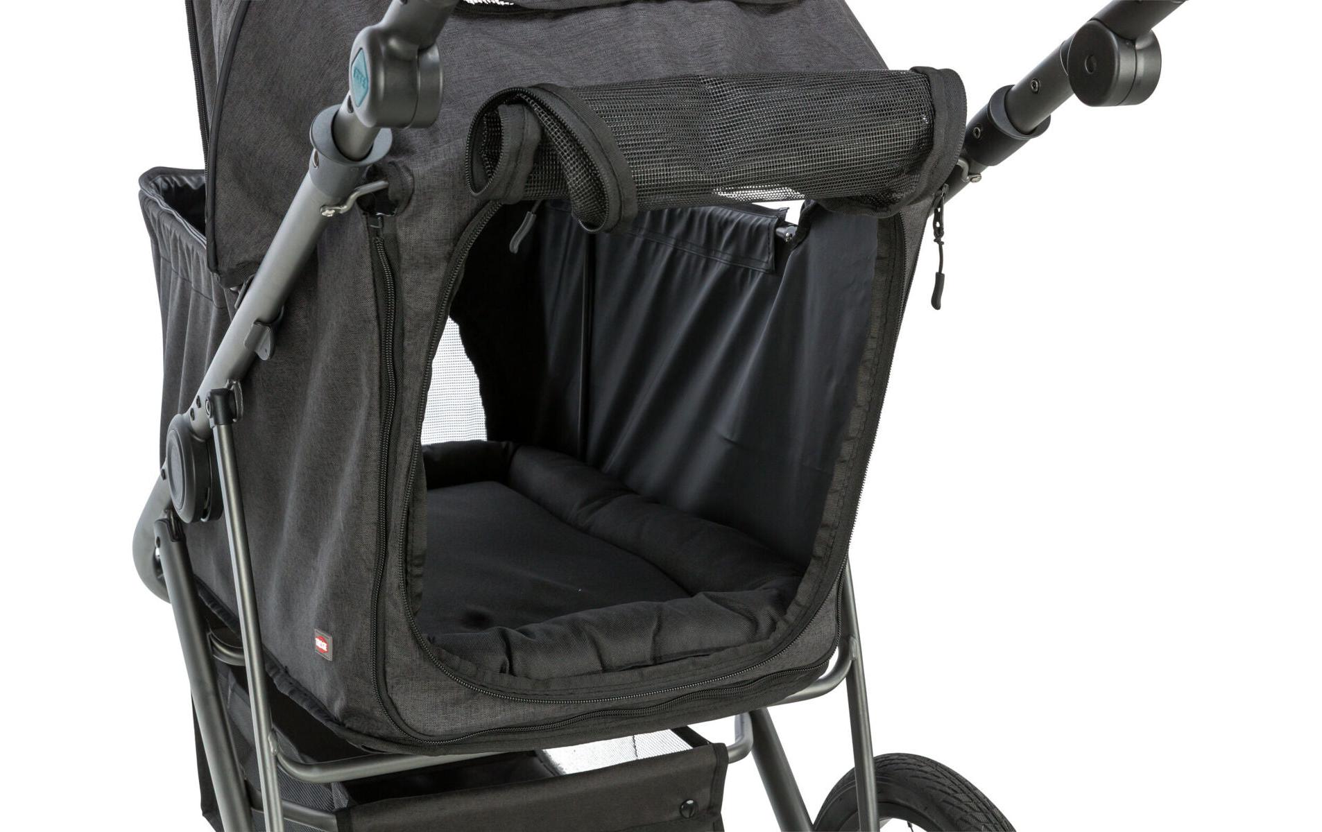 Buggy 60 × 112 × 120 cm, 12.5 kg, Schwarz/Petrol<br>Buggy zum Transport von Hunden oder Katzen