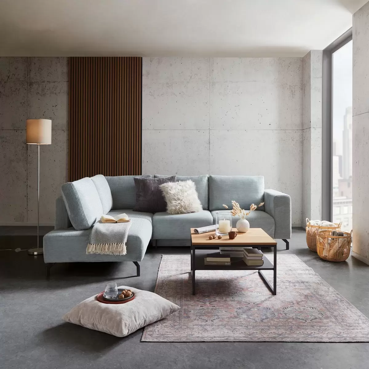 Ecksofa Veni 128 x 232 Mint