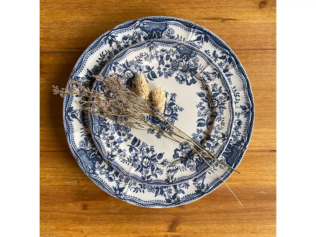 Novastyl - Lot 6 Assiettes Plates Faustine 26cm En Gres
