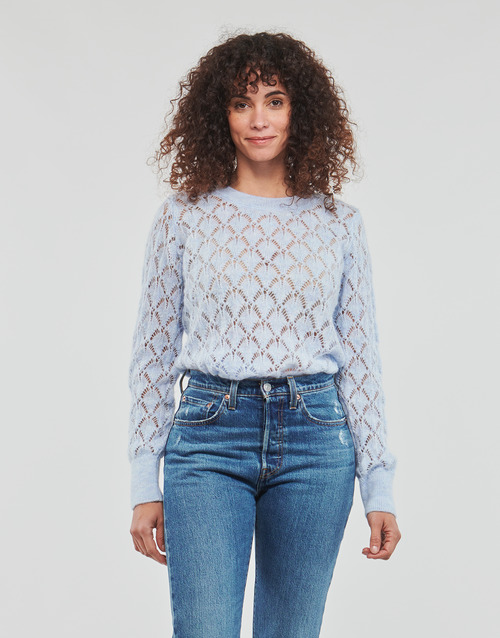 JDY - JDYLETTY L/S STRUCTURE PULLOVER - Bleu Clair