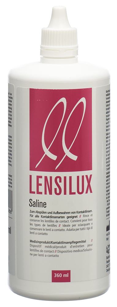 LENSILUX Saline Kochsalzlösung<br>360 ml, Flasche, Lösung, (neu)