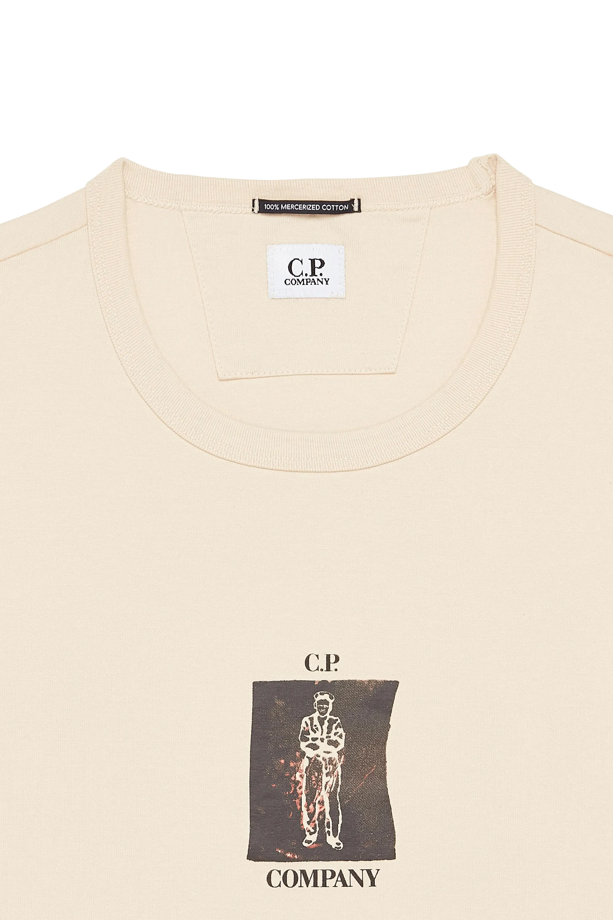 C.P. COMPANY T-shirt  MERCERIZED JERSEY Beige