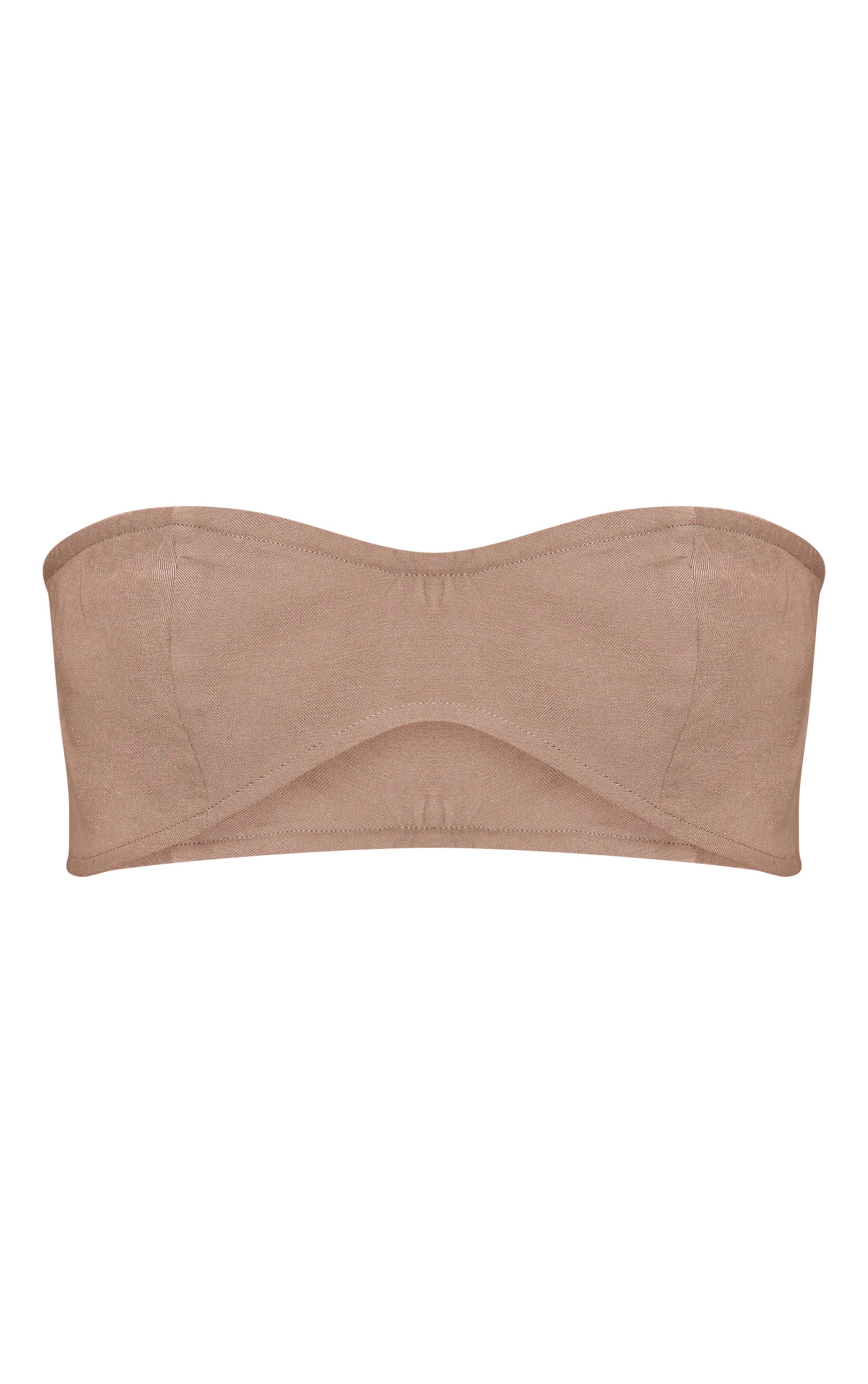 Taupe Haut Bandeau Tailleur