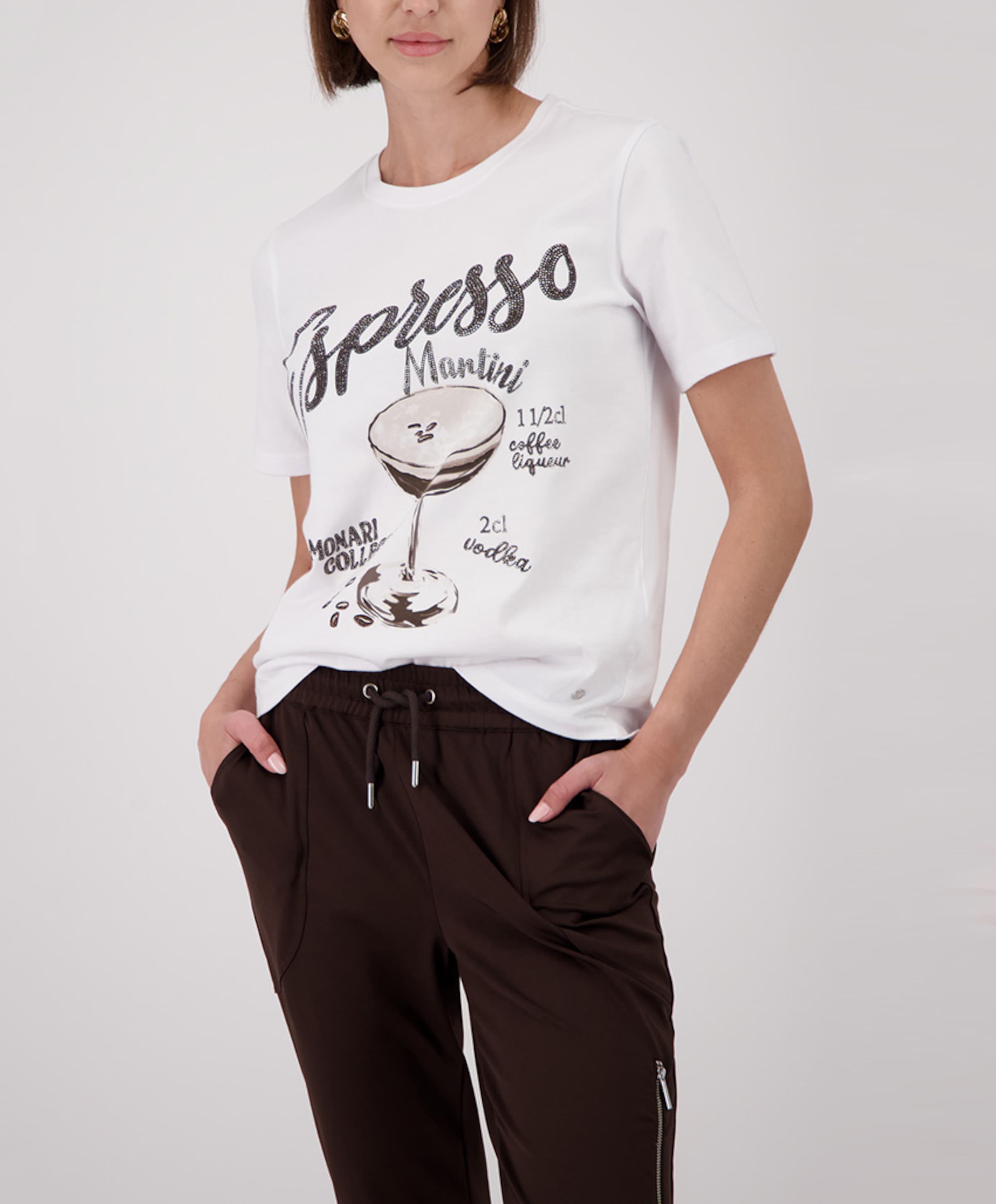 Monari Dames T-shirt ecru